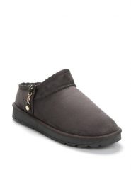 ISLAND BOOT Botki zimowe "Idalia" w kolorze antracytowym rozmiar: 38. Szare botki Island Boot, na zimę, z aplikacjami, bez obcasa, bez zapięcia. Za 136.45 zł.