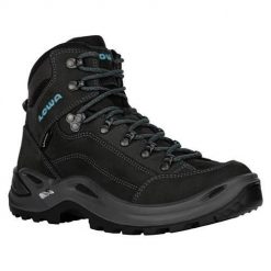 Buty trekkingowe damskie Lowa Renegade Mid Gtx. Czarne trekkingi Lowa, z materiału, za kostkę, trekkingowe. Za 847.99 zł.