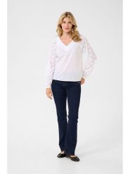 Cream Bluzka "Vera" w kolorze białym rozmiar: 42. Białe bluzki Cream, bez wzorów, z bawełny, bez kołnierzyka, bez ramiączek. Za 122.96 zł.