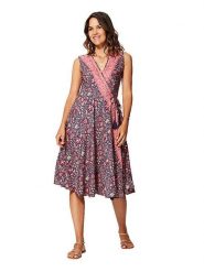 Ipanima Sukienka w kolorze granatowo-jasnoróżowym rozmiar: 34-40. Niebieskie sukienki Ipanima, bez wzorów, bez kołnierzyka, bez ramiączek, midi. Za 65.99 zł.