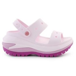 Sandały Crocs Classic Mega Crush Clog 207989-5BX różowe. Czerwone sandały bez wzorów, klasyczne, bez obcasa, bez zapięcia. Za 449.26 zł.