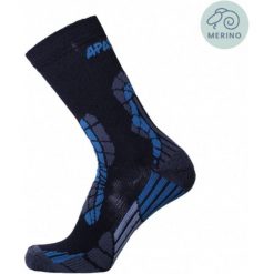 Skarpety turystyczne Outdoor - Castor - Skarpety sportowe. Niebieskie skarpety APASOX, bez wzorów, z lycry. Za 86.95 zł.