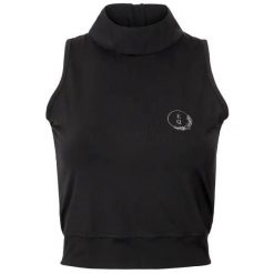 Koszulka damska croptop EQUESTRIAN QUEEN Rylee 24SS. Czarne bluzki EQUESTRIAN QUEEN, m, bez wzorów, sportowe, bez kołnierzyka, bez ramiączek. Za 150.99 zł.
