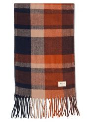 Barts Szalik damski Kobiety niebieski|pomarańczowy w kratkę, ONE SIZE. Brązowe szaliki Barts, bez wzorów. Za 179.95 zł.
