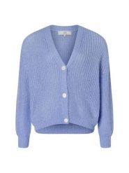 IPURI kardigan z zawartością wełny i moheru Kobiety Sztuczne włókno niebieski, XL/XXL. Niebieskie kardigany IPURI, xl, bez wzorów, z wełny. Za 349.95 zł.