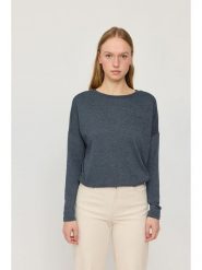 MAZINE Koszulka "Jersey Knit" w kolorze granatowym rozmiar: XL. Niebieskie bluzki MAZINE, xl, bez wzorów, z jersey, bez kołnierzyka, bez ramiączek. Za 141.52 zł.