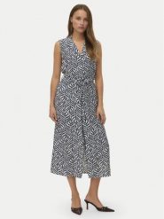 Vero Moda Sukienka koszulowa Josie 10341594 Granatowy Regular Fit. Niebieskie sukienki Vero Moda, xl, bez wzorów, z wiskozy, bez kołnierzyka, bez ramiączek, koszulowe. Za 179.99 zł.