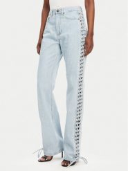 ROTATE Jeansy 1141831468 Niebieski Wide Leg. Niebieskie jeansy ROTATE, bez wzorów. Za 899.99 zł.
