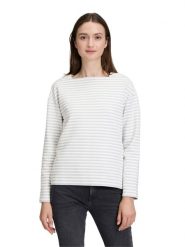 BETTY & CO Bluza w kolorze biało-szarym rozmiar: 42. Białe bluzy Betty & Co, bez wzorów, bez kaptura. Za 99.95 zł.