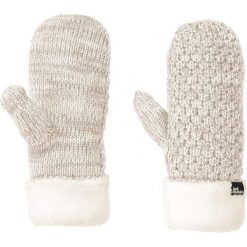Rękawiczki turystyczne zimowe damskie Jack Wolfskin Highloft Knit Mitten. Brązowe rękawiczki Jack Wolfskin, bez wzorów, z poliesteru, sportowe. Za 108.64 zł.