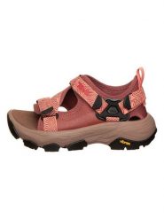 Teva Sandały trekkingowe "Grandview" w kolorze jasnoczerwonym rozmiar: 40. Czerwone sandały Teva, bez wzorów, z otwartym noskiem, bez obcasa, na płaskiej podeszwie, bez zapięcia. Za 433.95 zł.