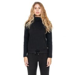 Leone 1947 Warm Touch Damen Rollkragen-Bluza zimowa ze Strickeinsätzen. Czarne bluzy LEONE 1947 APPAREL, na zimę, bez wzorów, z elastanu, bez kaptura. W wyprzedaży za 169.09 zł.