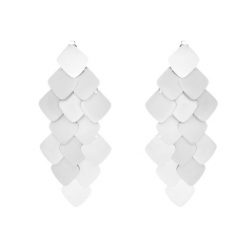 Kolczyki wiszące Snake XXL piaskowane, posrebrzane. Żółte kolczyki Lilou, posrebrzane. Za 369.00 zł.