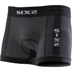 Bokserki sportowe BOX2. Czarne bielizna sportowa SIXS, m, bez wzorów, ze skóry. Za 220.50 zł.