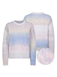 Fresh Made Sweter w kolorze błękitno-jasnoróżowym rozmiar: L. Niebieskie swetry Fresh Made, l, bez wzorów, bez ramiączek. Za 101.23 zł.