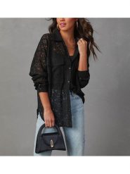 Milan Kiss Koszula w kolorze czarnym rozmiar: S. Czarne koszule Milan Kiss, s, bez wzorów, z koronki, bez kołnierzyka, bez ramiączek. Za 130.99 zł.