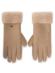 EMU Australia Rękawiczki Damskie Apollo Bay Gloves Beżowy. Brązowe rękawiczki EMU Australia, bez wzorów, ze skóry. Za 514.99 zł.