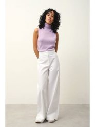 AUTHENTIC CASHMERE Kaszmirowy top "Capucin" w kolorze lawendowym rozmiar: M. Różowe topy AUTHENTIC CASHMERE, m, bez wzorów, z kaszmiru, bez kołnierzyka, bez ramiączek. Za 252.99 zł.