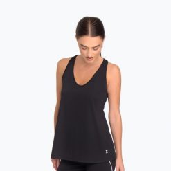 Koszulka treningowa damska Cardio Bunny HCB-425 Tank Top black. Czarne topy Cardio Bunny, bez wzorów, bez kołnierzyka, bez ramiączek. Za 52.99 zł.