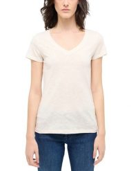 Damski T-Shirt Mustang Style Beverly Whisper White 1016139 2013. Białe t-shirty Mustang, xl, bez wzorów, bez kołnierzyka, bez ramiączek. Za 89.99 zł.