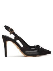 DeeZee Szpilki AU-8268-10 Czarny. Czarne szpilki DeeZee, bez wzorów, z materiału, bez obcasa, na szpilce, bez zapięcia. Za 139.99 zł.