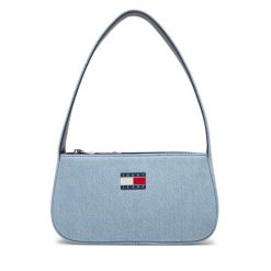 Torebka Tommy Jeans. Niebieskie torebki klasyczne Tommy Jeans, bez wzorów, z denimu, bez dodatków. Za 239.99 zł.