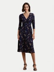 LAUREN RALPH LAUREN Sukienka codzienna 250957701001 Granatowy Slim Fit. Niebieskie sukienki Lauren Ralph Lauren, na co dzień, bez wzorów, z syntetyku, bez kołnierzyka, bez ramiączek, proste. Za 589.99 zł.