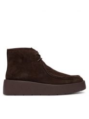 Calvin Klein Trzewiki Flatf Lace Up Apr Cut Boot HW0HW03273 Brązowy ciemny. Brązowe botki Calvin Klein, bez wzorów, ze skóry, bez obcasa, na płaskiej podeszwie, bez zapięcia. Za 699.99 zł.