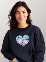 WOOOP Bluza w kolorze granatowym rozmiar: S. Niebieskie bluzy Wooop, s, bez wzorów, bez kaptura. Za 101.23 zł.