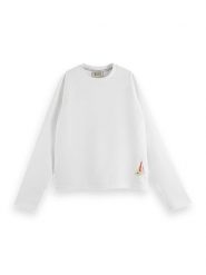 Scotch & Soda Koszulka w kolorze białym rozmiar: XL. Białe bluzki Scotch & Soda, xl, bez wzorów, z bawełny, bez kołnierzyka, bez ramiączek. Za 167.67 zł.