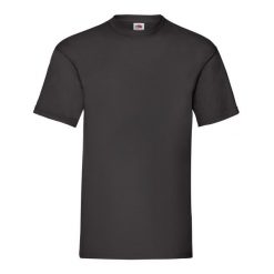 Koszulka Unisex Dla Dorosłych Valueweight. Czarne bluzki FRUIT OF THE LOOM, l, bez wzorów, sportowe, bez kołnierzyka, bez ramiączek. Za 35.99 zł.