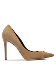 Elisabetta Franchi Szpilki SA-31B-46E2-V520 Brązowy. Brązowe szpilki Elisabetta Franchi, bez wzorów, ze skóry, bez obcasa, na szpilce, bez zapięcia. Za 1,959.00 zł.