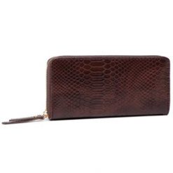 ACCCESSORIES 1W1-014-AW20 Brązowy. Brązowe portfele ACCCESSORIES, bez wzorów, ze skóry ekologicznej. Za 29.99 zł.