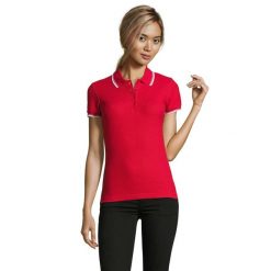 Koszulka Polo Treningowa Dla Kobiet. Czerwone koszulki polo SOL'S, bez wzorów, bez ramiączek. Za 176.99 zł.