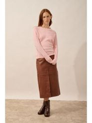Just Cashmere Kaszmirowy sweter "Jane" w kolorze jasnoróżowym rozmiar: S. Różowe swetry Just Cashmere, s, bez wzorów, z kaszmiru, bez ramiączek. Za 326.99 zł.