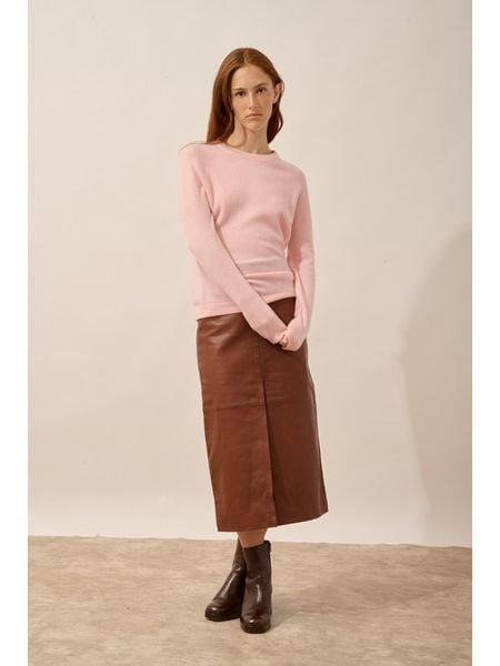 Just Cashmere Kaszmirowy sweter "Jane" w kolorze jasnoróżowym rozmiar: L. Różowe swetry Just Cashmere, l, bez wzorów, z kaszmiru, bez ramiączek. Za 326.99 zł.