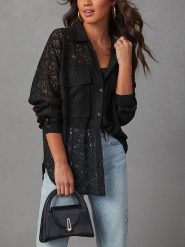 Milan Kiss Koszula w kolorze czarnym rozmiar: M. Czarne koszule Milan Kiss, m, bez wzorów, z koronki, bez kołnierzyka, bez ramiączek. Za 152.99 zł.