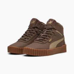 Puma Buty Carina 3.0 Mid Wtr 40264301. Brązowe obuwie sportowe Puma, z syntetyku, bez zapięcia. Za 254.99 zł.