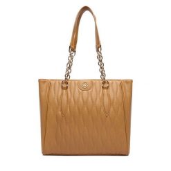 Torebka Beverly Hills Polo Club. Brązowe shopper Beverly Hills Polo Club, bez wzorów, bez dodatków. Za 279.99 zł.