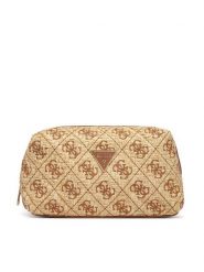 Guess Kosmetyczka PW7575 P6390 Brązowy. Brązowe kufry i kosmetyczki Guess, z aplikacjami, z syntetyku, bez dodatków. Za 214.99 zł.