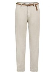 Sublevel Spodnie chino w kolorze kremowym rozmiar: XXL. Brązowe spodnie materiałowe Sublevel, xxl, bez wzorów, ze skóry. Za 174.43 zł.