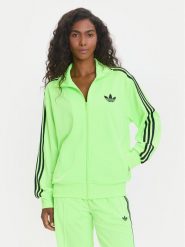Adidas Bluza adicolor Classic Firebird JX7859 Zielony Loose Fit. Zielone bluzy Adidas, m, bez wzorów, z syntetyku, bez kaptura. Za 349.99 zł.