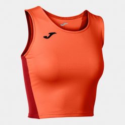 Tank top do biegania damski Joma R-Winner Crop top. Brązowe topy Joma, xl, bez wzorów, bez kołnierzyka, bez ramiączek. Za 104.25 zł.