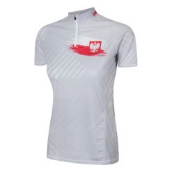 Koszulka biegowa damska z zamkiem i krótkim rękawem EXTREME HOBBY POLSKA PRIME. Białe bluzki EXTREME HOBBY, xl, bez wzorów, z elastanu, sportowe, bez kołnierzyka, bez ramiączek. Za 169.00 zł.