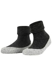 Kapcie damskie Falke Cosyshoe. Szare obuwie domowe Falke, bez wzorów, z materiału, bez zapięcia. Za 226.50 zł.