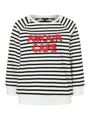 More & More Bluza w kolorze granatowo-białym rozmiar: 38. Białe bluzy More & More, z aplikacjami, bez kaptura. Za 118.01 zł.