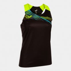 Joma Elite X damski top czarny/żółty fluo XL. Czarne topy Joma, xl, bez wzorów, bez kołnierzyka, bez ramiączek. W wyprzedaży za 120.60 zł.
