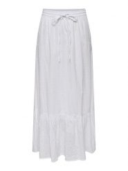 ONLY Spódnica w kolorze białym rozmiar: XS. Białe spódnice Only, na co dzień, xs, bez wzorów, z bawełny, maxi, proste. Za 104.99 zł.