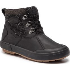 Śniegowce KEEN - Elsa II Ankle Wool Wp 1019556 Black/Raven. Czarne trapery i śniegowce Keen, z gumy. W wyprzedaży za 249.00 zł.
