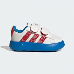 Kapcie ADIDAS GRAND COURT SPIDER Biały. Białe obuwie domowe Adidas, bez wzorów, z syntetyku, bez zapięcia. W wyprzedaży za 152.10 zł.